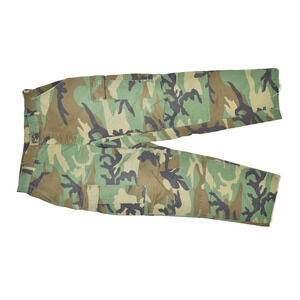 Vintage Woodland Camo Military Cargo Pants Regular Size 31-35